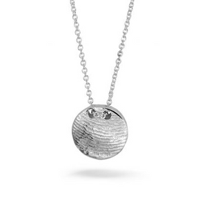 Vingerafdruk Ketting Volledig Zilver | DESCENT