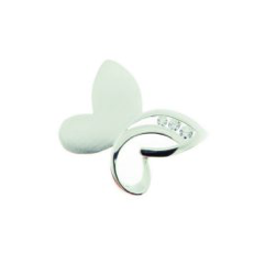 Hanger Zilver Vlinder met Zirkonia | BUTTERFLY III
